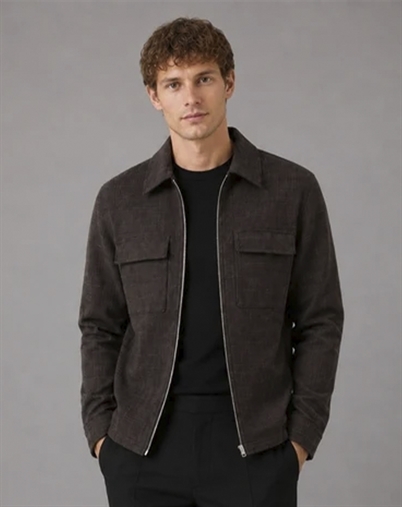 Clean Cut Copenhagen - Sigurd Structure Jakke - Brown